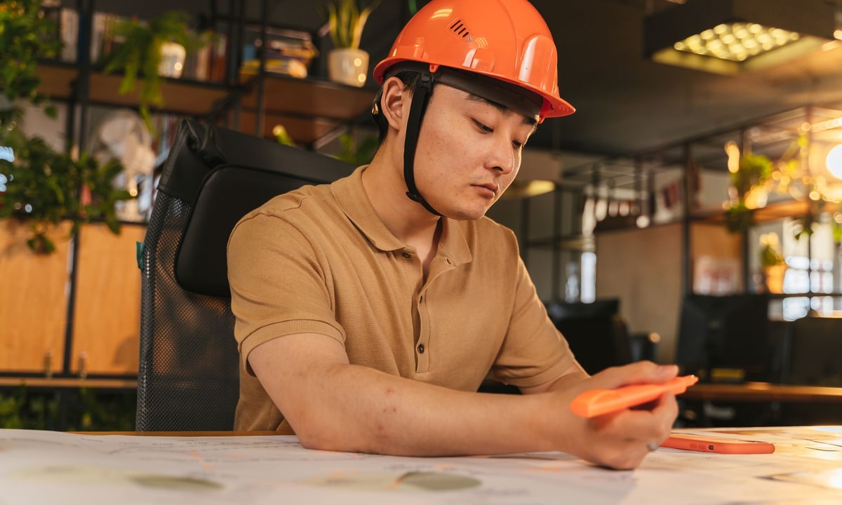 Small business owner checking an automation system dashboard