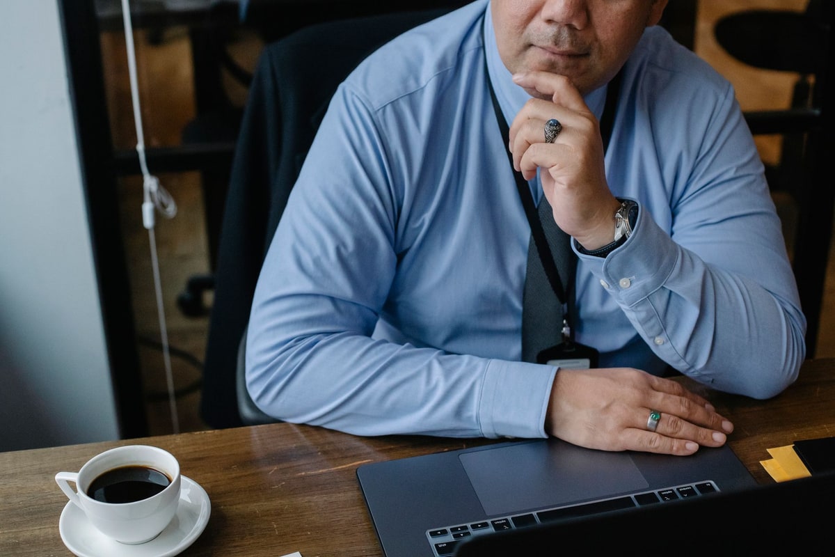 Business owner reviewing CRM data quality monitoring