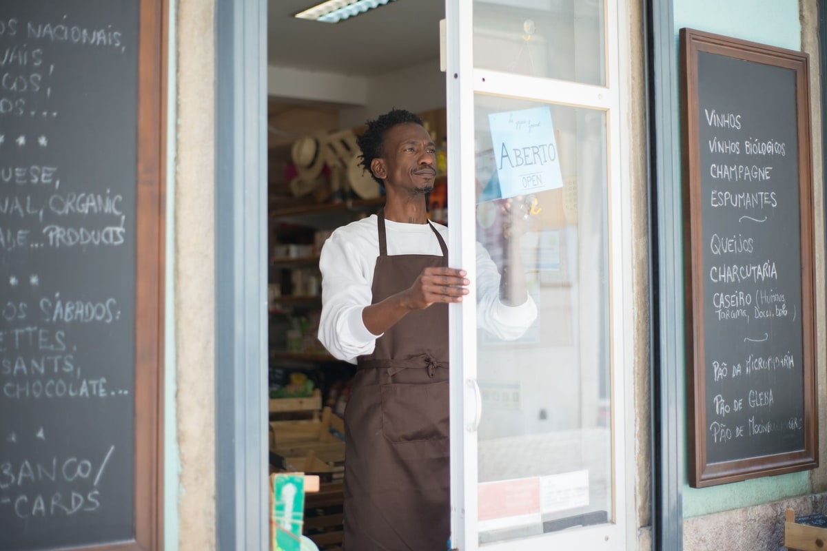 Business owner mapping an automation process with an advisor