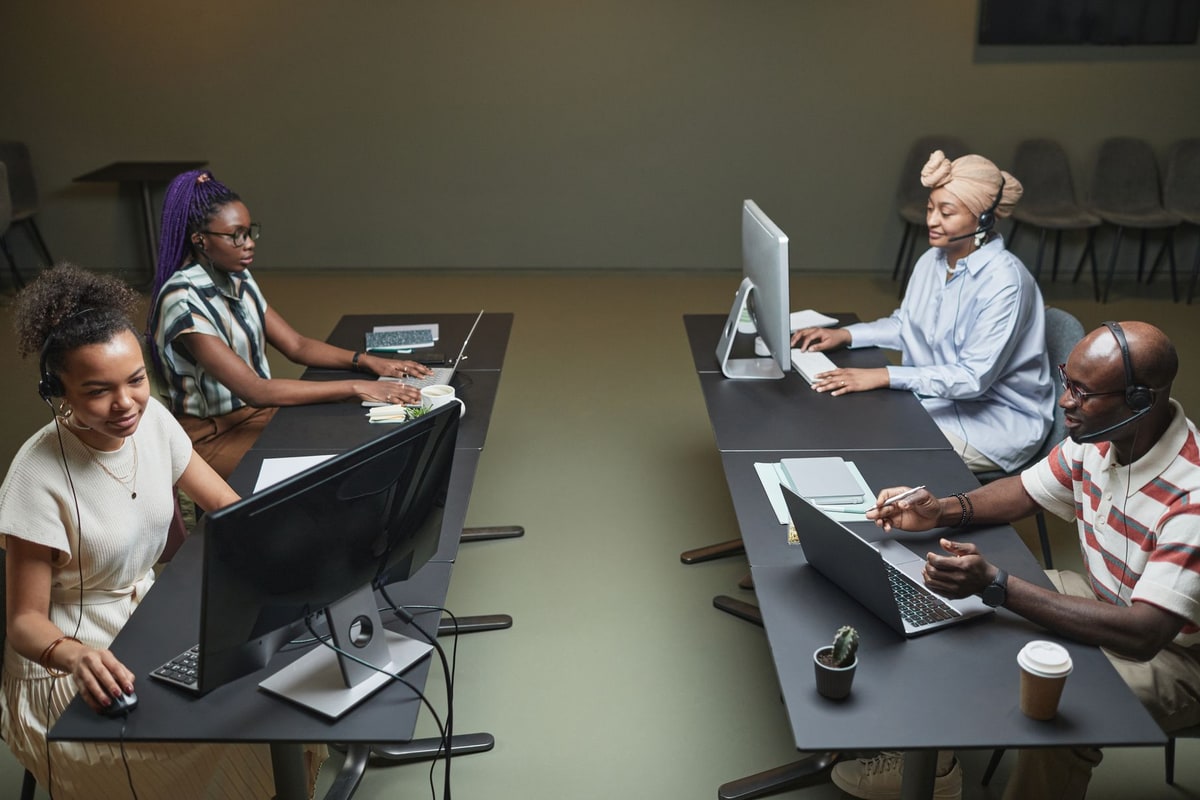 Team reviewing workflow execution logs and exception records