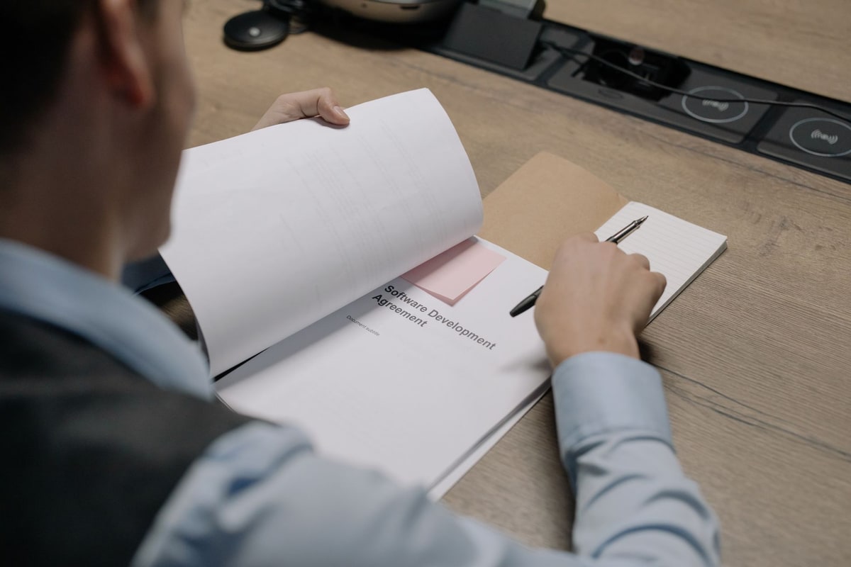 Sales manager reviewing a proposal approval request
