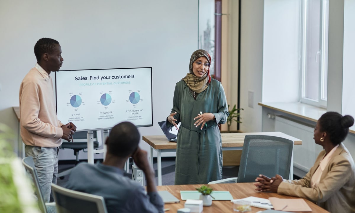 Sales proposal workflow from CRM data through approval and buyer action